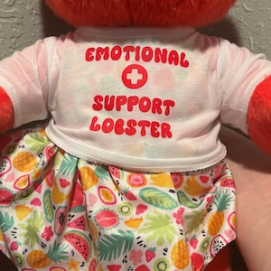 custom emotional support lobster hoodie/shirt