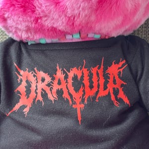 custom Dracula deathcore font bear shirt