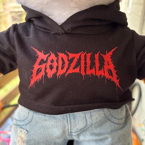 custom Godzilla bear hoodie/shirt