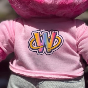 custom Webkinz inspired bear shirt