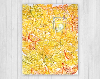Of Life and Lemons Watercolor - Original