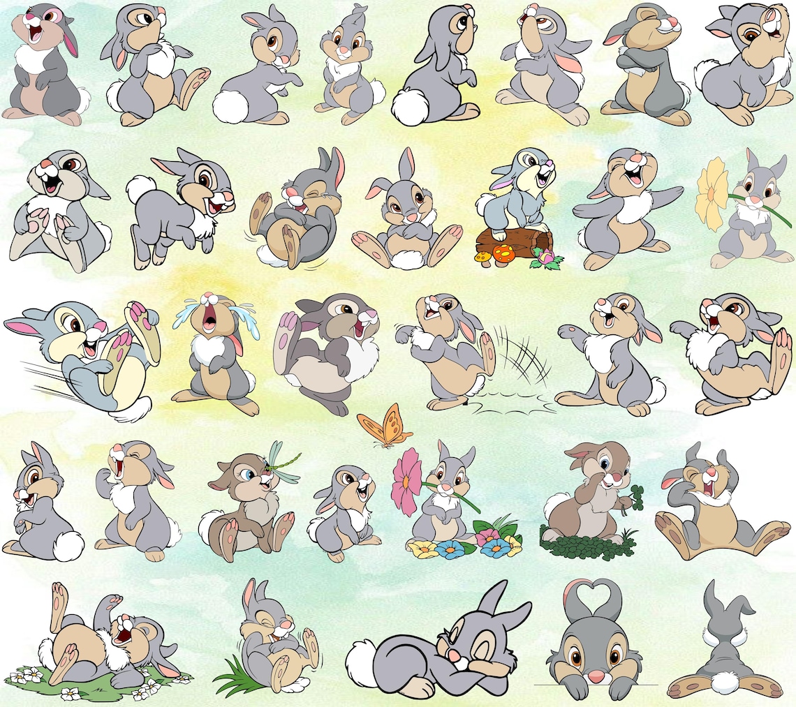 Bambi Mega Bundle, Bambi Svg, Bambi Clipart, Bambi Deer Png, Thumper ...