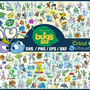 A Bug's Life Mega Bundle Cliparts Bundle,A Bug's Life SVG Cartoon Sublimation Cliparts,A Bug's Life Themed Birthday Sublimation Cliparts PNG
