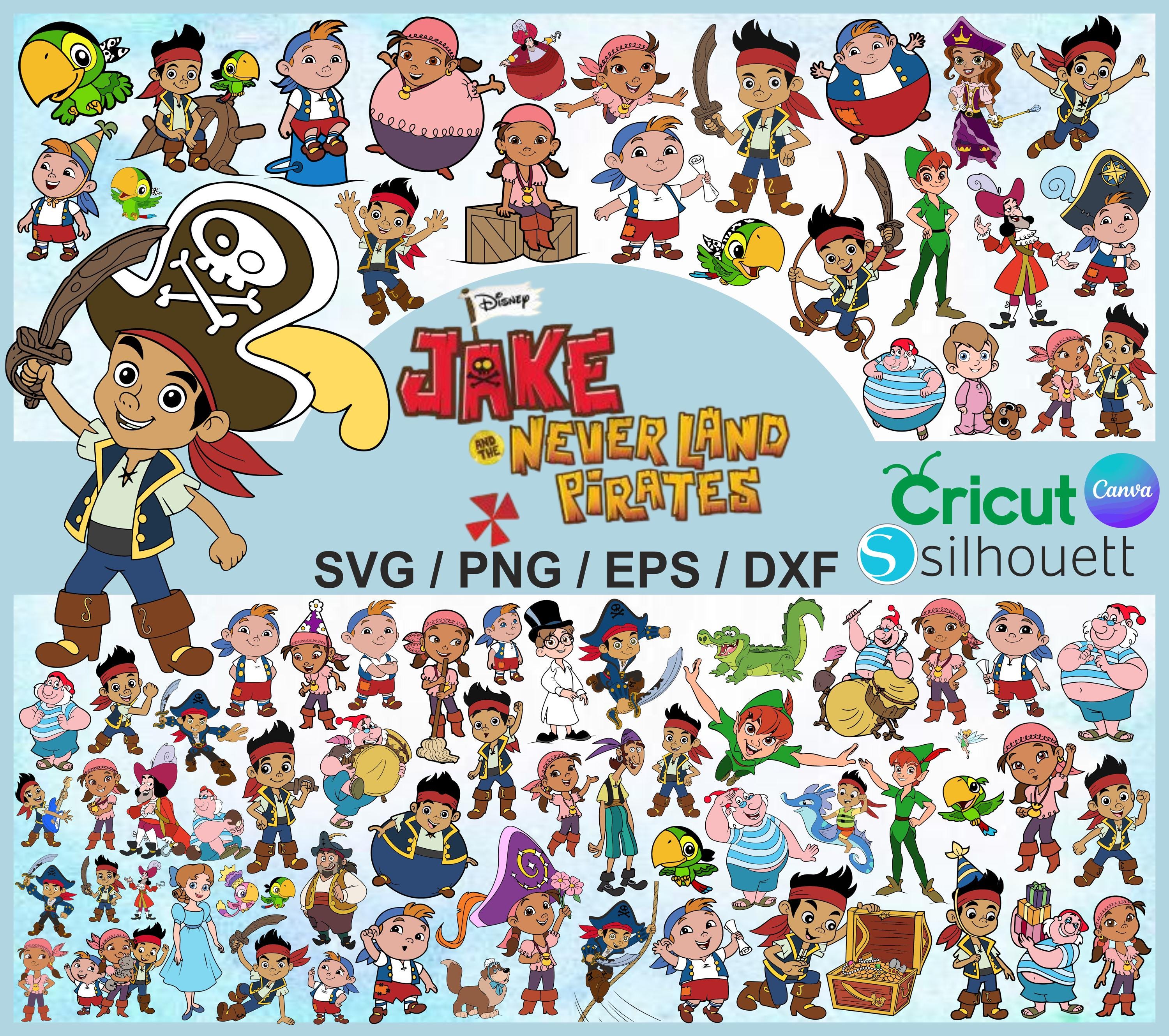Jake and the Never Land Pirates SVG Bundle: Cartoon Graphics (digital  Download - Etsy, image size:3000x2660