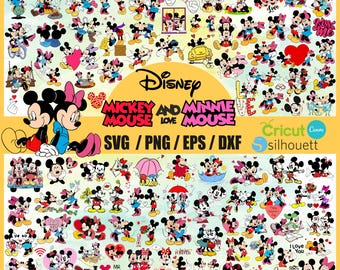 Mickey and Minnie Mouse SVG Bundle: Cricut & Silhouette Files