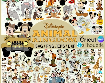 Animal Kingdom SVG Bundle: Retro Maus & Freunde Safari - 265 Dateien