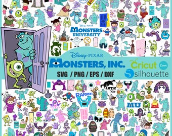 Monsters Svg, Characters SVG, Monsters For Cricut, Monsters Head Svg, Sully Svg, Mike Svg, Boo Svg