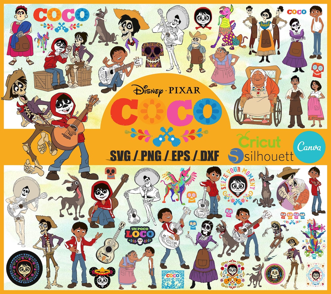 Coco Clipart Bundle (svg, Png, Eps, Dxf Files) (digital Download) - Etsy