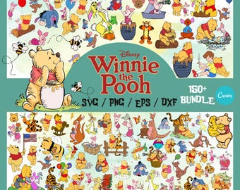 Winnie the Pooh Clipart Bundle (svg, png, eps, dxf)