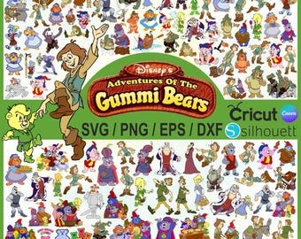 Disney Gummi Bears SVG Bundle, Cartoon Clipart (Digital Download)