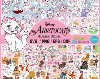 Aristocats SVG Bundle, Aristocats Marie Svg & Png Files for Cricut, Aristocats Png, Marie Svg for Shirt, Aristocats Clipart Instant Download