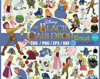 Disney Black Cauldron SVG Bundle, Gurgi Clipart (Digital Download)