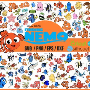 Finding Nemo SVG Bundle, Dory Svg & Png Files for Cricut, Nemo Png, Finding Nemo Svg for Shirts, Instant Download