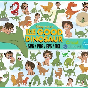 The Good Dinosaur PNG Clipart, The Good Dinosaur Digital PNG Download with Letters and Birthday Printables Dinosaur Cupcake Topper Shirt