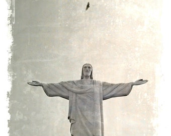 Corcovado, Christ the Redeemer. Rio de Janeiro Brazil.Fine Art Photography.