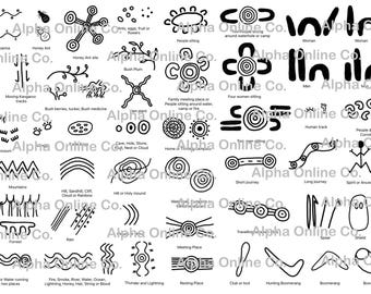 Digital wall art, First Nations Australia, aboriginal symbols, language, aboriginal art, story, poster