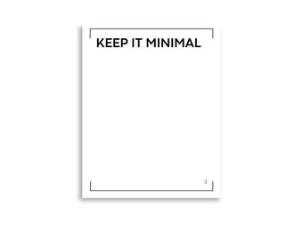 Keep It Minimal Poster | Developer Art Print | Tech Aesthetics