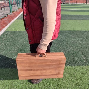 Mesa de centro de madera estilo bohemio de 20 x 22 pulgadas (alto): 10 pulgadas, mesa de picnic, mesa baja, mesa plegable, mesa de madera hecha a mano, mesa de camping, mesa de picnic.