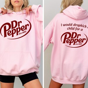 Dr Pepper Funny Soda Front and Back Sweatshirt & Hoodie, Retro Soda Graphic Shirt, Christmas Gift for Soda Fan image 4