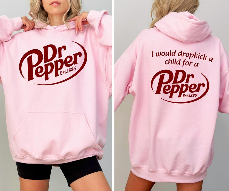 Dr Pepper Funny Soda Front and Back Sweatshirt & Hoodie, Retro Soda Graphic Shirt, Christmas Gift for Soda Fan image 4