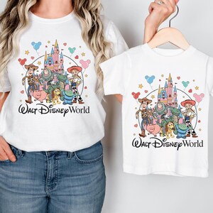 Toy Story Walt Disney World Adult and Kids Sweatshirt, Disney Castle Kids Shirt, Disney Toy Story Kids Sweater, Mickey Balloons Kids Shirt image 4