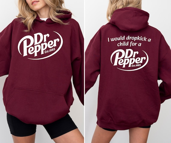 Dr Pepper Funny Soda Front and Back Sweatshirt & Hoodie, Retro Soda Graphic Shirt, Christmas Gift for Soda Fan