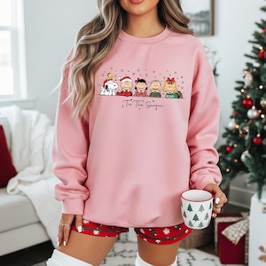 Retro Christmas Cartoon Shirt | Vintage Holiday Friends Tee | Classic Cozy Christmas Sweatshirt | Family Matching Xmas Top image 4