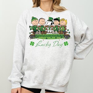 Lucky Day St Patrick’s Shirt, Irish Green Friends Graphic Tee, Clover Lucky Outfit, March 17 Celebration Shirt, Unisex St Patricks Day Tee image 5