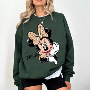 Leopard Minnie Mouse Sweatshirt, Disney Safari Shirt, Animal Kingdom Sweater, Disney Girls Trip Shirt, Disneyland Magic Kingdom Trip Shirt image 5