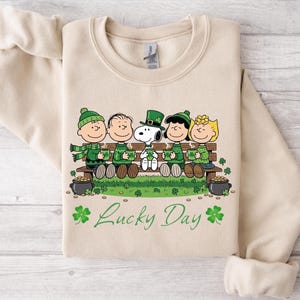 Lucky Day St Patrick’s Shirt, Irish Green Friends Graphic Tee, Clover Lucky Outfit, March 17 Celebration Shirt, Unisex St Patricks Day Tee image 1