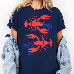 Lobster Margarita Shirt, Coastal Summer Tee, Beach Lobster Graphic Shirt, Funny Seafood Shirt, Nautical Summer T Shirt, Coastal Vacation Tee image 1