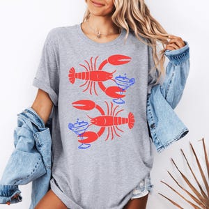 Lobster Margarita Shirt, Coastal Summer Tee, Beach Lobster Graphic Shirt, Funny Seafood Shirt, Nautical Summer T Shirt, Coastal Vacation Tee image 3