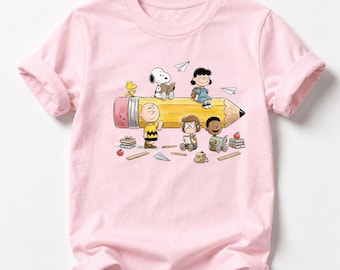 Camiseta de dibujos animados para la vuelta al cole, camiseta de amigos del colegio, camiseta del primer día de clase, camiseta gráfica de profesor y alumno, sudadera con ambiente escolar
