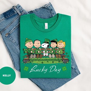 Lucky Day St Patrick’s Shirt, Irish Green Friends Graphic Tee, Clover Lucky Outfit, March 17 Celebration Shirt, Unisex St Patricks Day Tee image 2