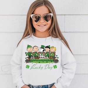 Lucky Day St Patrick’s Shirt, Irish Green Friends Graphic Tee, Clover Lucky Outfit, March 17 Celebration Shirt, Unisex St Patricks Day Tee image 3