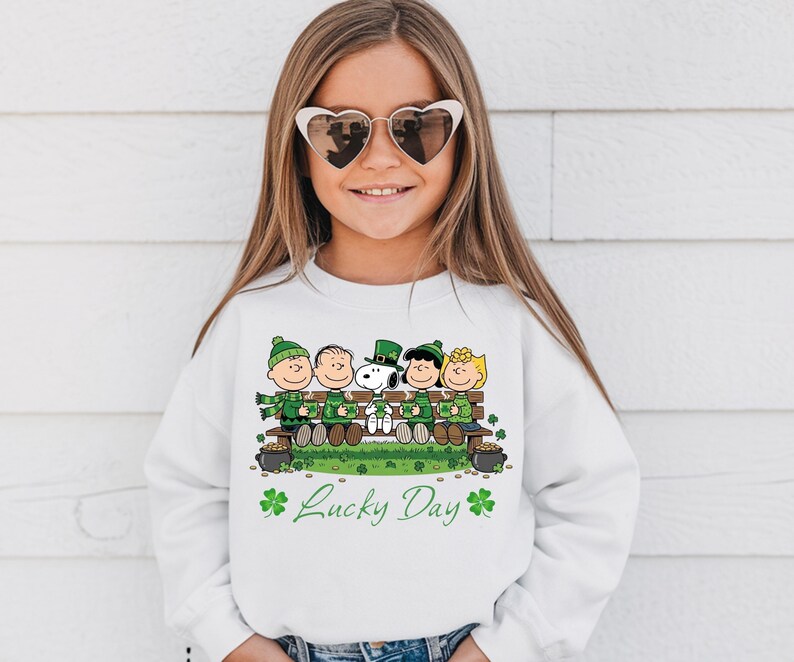 Lucky Day St Patrick’s Shirt, Irish Green Friends Graphic Tee, Clover Lucky Outfit, March 17 Celebration Shirt, Unisex St Patricks Day Tee image 3