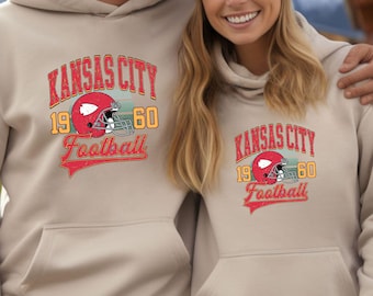 Retro Kansas City Sweatshirt, Kansas City Football Hoodie, Kansas City Toddler And Youth Sweatshirt, Kansas City Hoodie Gift, KC Football