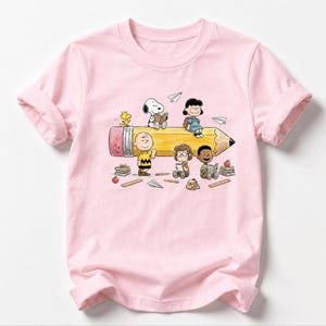 Back to School Cartoon Shirt, Cute School Friends Tee, First Day of School Shirt, Teacher Student Graphic Tee, School Vibes Sweatshirt