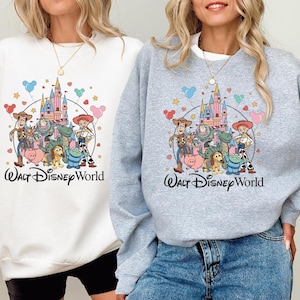 Toy Story Walt Disney World Adult and Kids Sweatshirt, Disney Castle Kids Shirt, Disney Toy Story Kids Sweater, Mickey Balloons Kids Shirt image 1