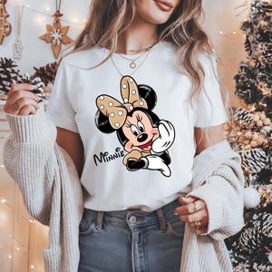 Leopard Minnie Mouse Sweatshirt, Disney Safari Shirt, Animal Kingdom Sweater, Disney Girls Trip Shirt, Disneyland Magic Kingdom Trip Shirt image 4