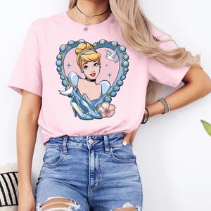 Disney Princess Shirt, Coquette Disney Princess Tee, Disney Girl Trip Tee, Disney Belle Shirt, Princess Snow White and Cinderella Shirt