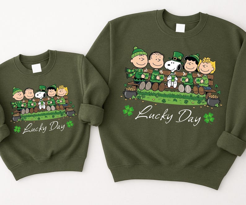 Lucky Day St Patrick’s Shirt, Irish Green Friends Graphic Tee, Clover Lucky Outfit, March 17 Celebration Shirt, Unisex St Patricks Day Tee image 4