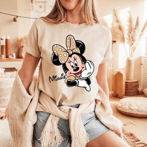 Leopard Minnie Mouse Sweatshirt, Disney Safari Shirt, Animal Kingdom Sweater, Disney Girls Trip Shirt, Disneyland Magic Kingdom Trip Shirt image 3
