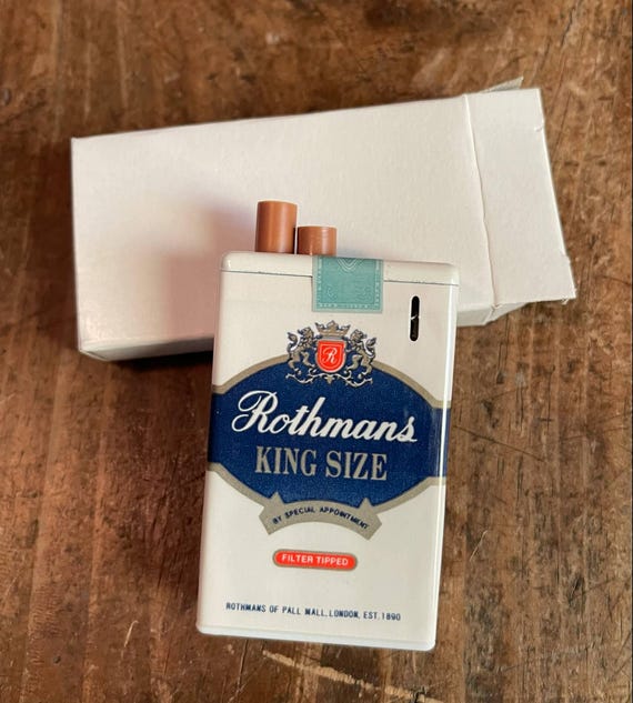 how much is a packet of cigarettes in norway Vintage Rothmans Cigarettes Plastic Lighter Made in Korea 1980s