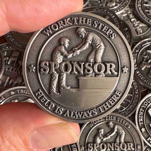 Sobriety Support Coin: 12-Step Recovery Gift & Recovery Tool