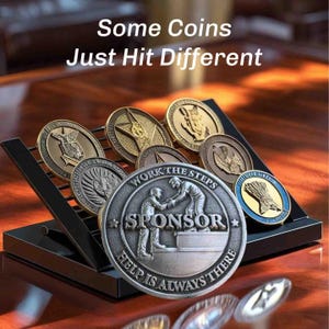 Moneda de apoyo para la sobriedad / Herramienta de recuperación / Moneda de sobriedad AA / Regalo para la sobriedad