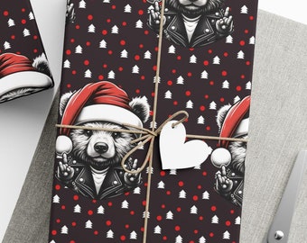Kid Bear Christmas Gift Wrap - Playful Holiday Presents