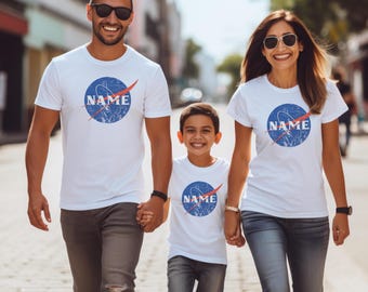 Custom NASA Inspired Shirt: Personalized Retro Space Tee