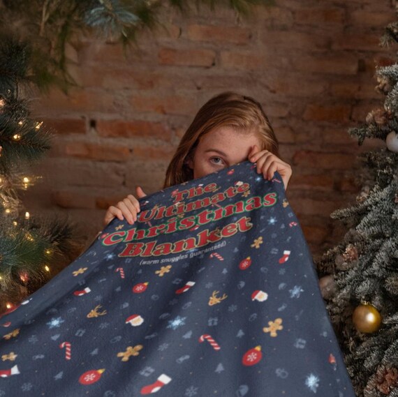 Weihnachts-Fleece-Decke, Festlicher Feiertags-Überwurf, weiche, gemütliche Winter-Decke, Weihnachtsmann-Muster-Geschenk