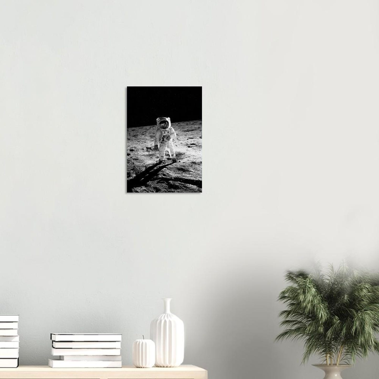 Buzz Aldrin Moon Landing Poster - NASA Apollo 11 Space Exploration ...